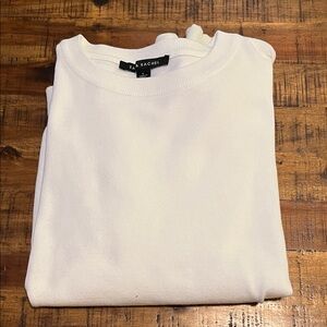 Zac & Rachel White Crew Neck Sweater